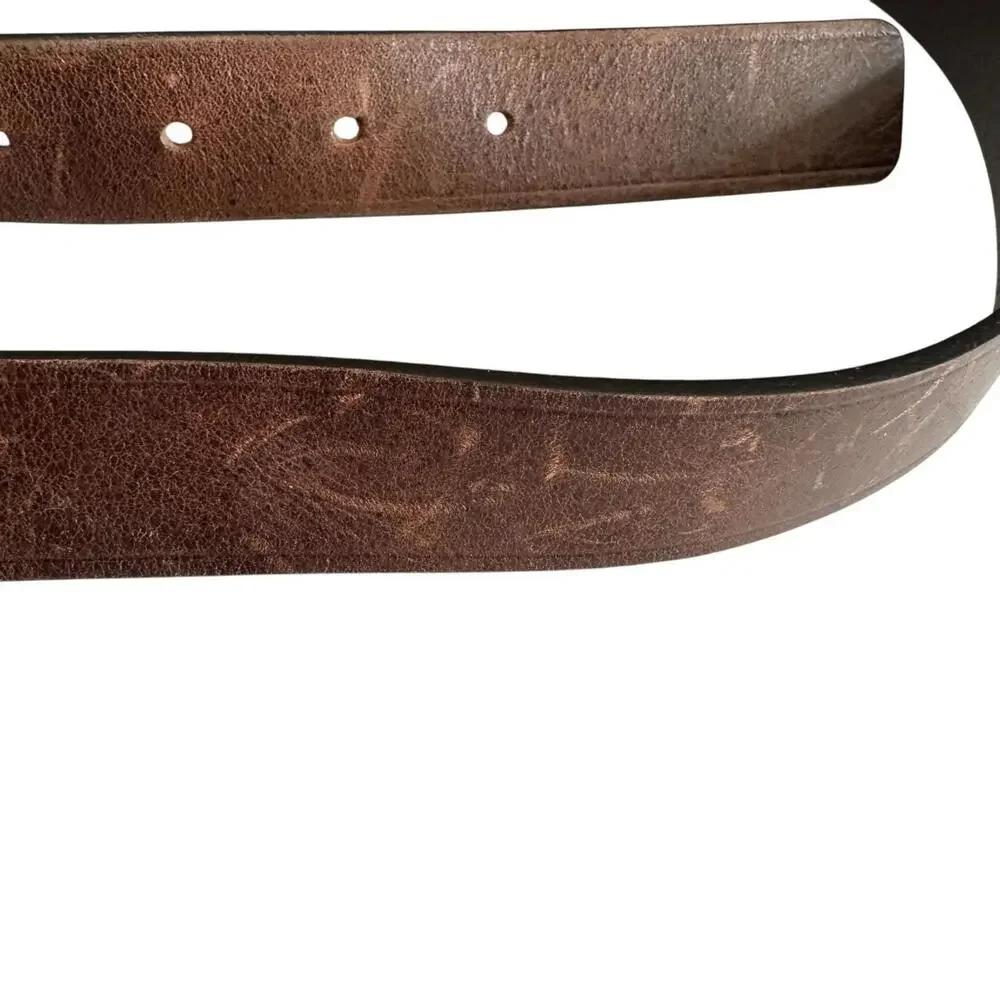 BA&SH Brown Leather Belt Size 85
